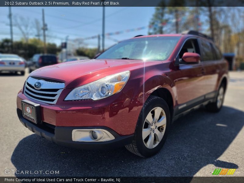 Ruby Red Pearl / Off Black 2012 Subaru Outback 2.5i Premium