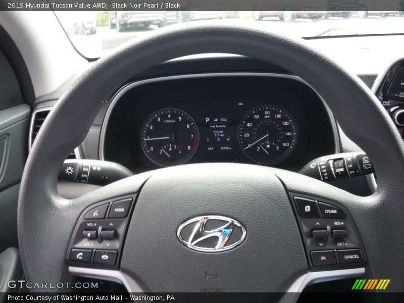 Black Noir Pearl / Black 2019 Hyundai Tucson Value AWD