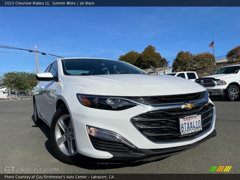 Summit White / Jet Black 2020 Chevrolet Malibu LS