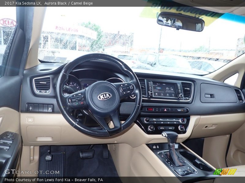 Aurora Black / Camel Beige 2017 Kia Sedona LX