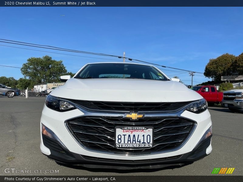 Summit White / Jet Black 2020 Chevrolet Malibu LS