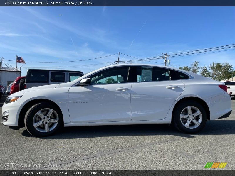 Summit White / Jet Black 2020 Chevrolet Malibu LS