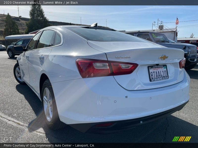 Summit White / Jet Black 2020 Chevrolet Malibu LS