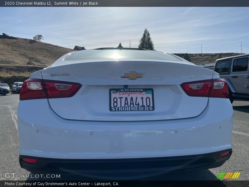 Summit White / Jet Black 2020 Chevrolet Malibu LS