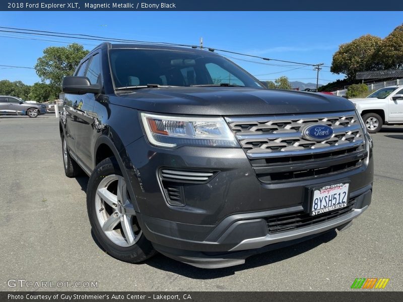 Magnetic Metallic / Ebony Black 2018 Ford Explorer XLT