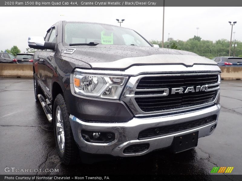 Granite Crystal Metallic / Black/Diesel Gray 2020 Ram 1500 Big Horn Quad Cab 4x4