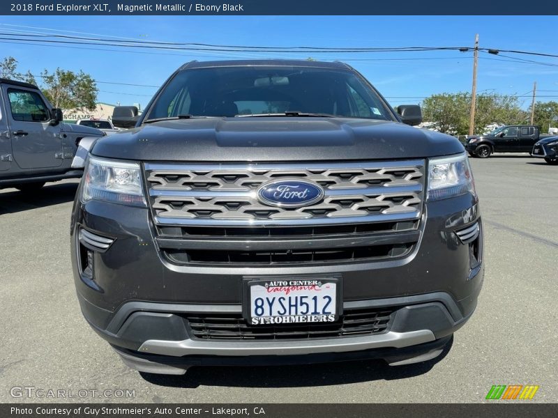 Magnetic Metallic / Ebony Black 2018 Ford Explorer XLT