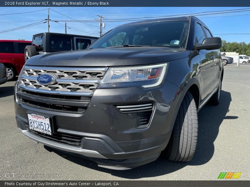 Magnetic Metallic / Ebony Black 2018 Ford Explorer XLT
