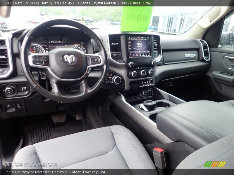 Granite Crystal Metallic / Black/Diesel Gray 2020 Ram 1500 Big Horn Quad Cab 4x4