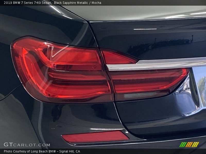 Black Sapphire Metallic / Mocha 2019 BMW 7 Series 740i Sedan