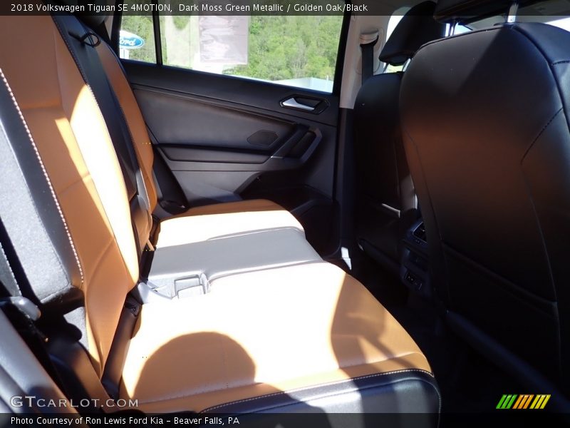Dark Moss Green Metallic / Golden Oak/Black 2018 Volkswagen Tiguan SE 4MOTION