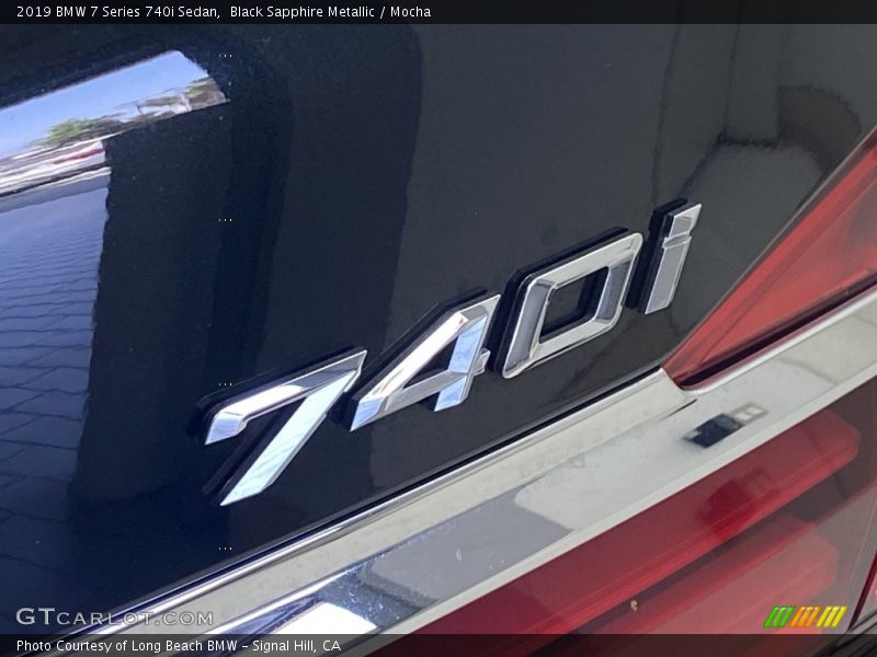 Black Sapphire Metallic / Mocha 2019 BMW 7 Series 740i Sedan