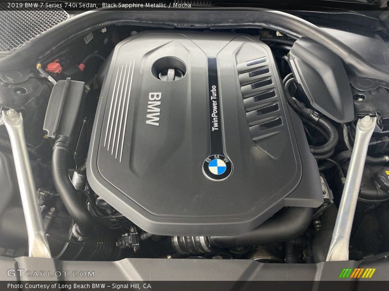 Black Sapphire Metallic / Mocha 2019 BMW 7 Series 740i Sedan