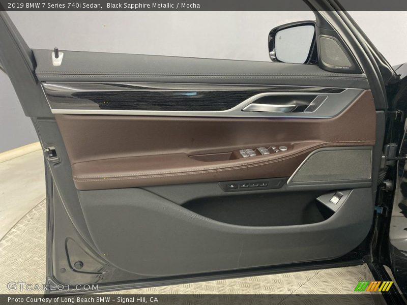 Black Sapphire Metallic / Mocha 2019 BMW 7 Series 740i Sedan
