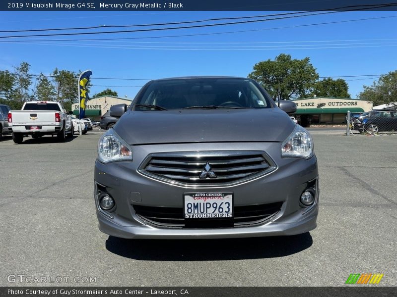 Mercury Gray Metallic / Black 2019 Mitsubishi Mirage G4 SE