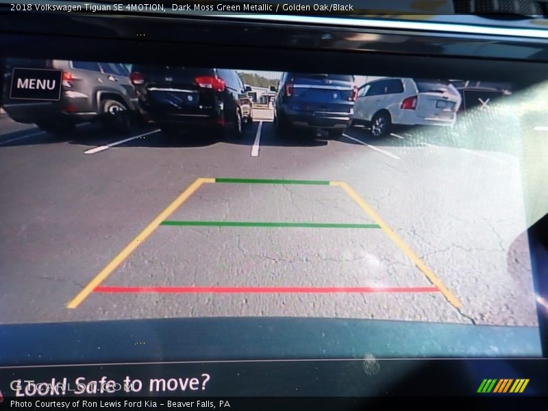 Dark Moss Green Metallic / Golden Oak/Black 2018 Volkswagen Tiguan SE 4MOTION