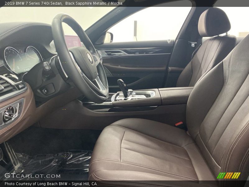 Black Sapphire Metallic / Mocha 2019 BMW 7 Series 740i Sedan