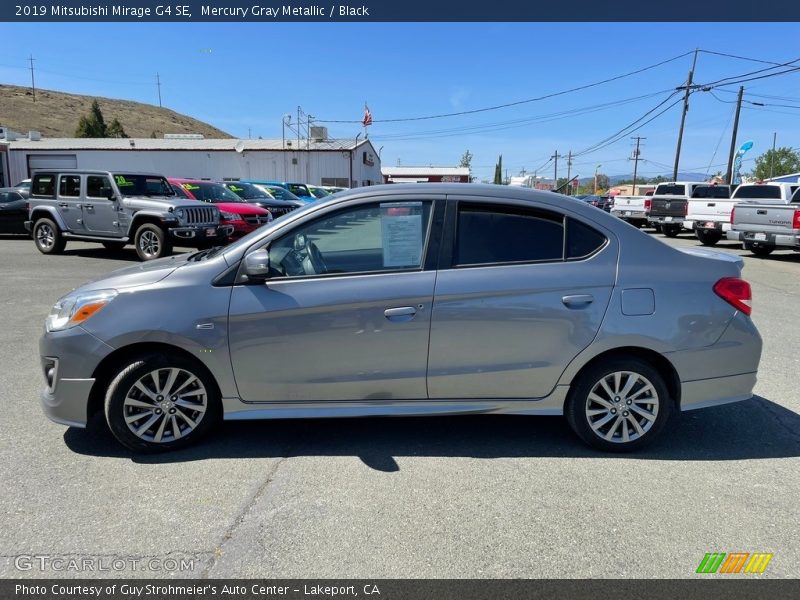 Mercury Gray Metallic / Black 2019 Mitsubishi Mirage G4 SE