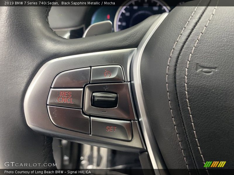 Black Sapphire Metallic / Mocha 2019 BMW 7 Series 740i Sedan