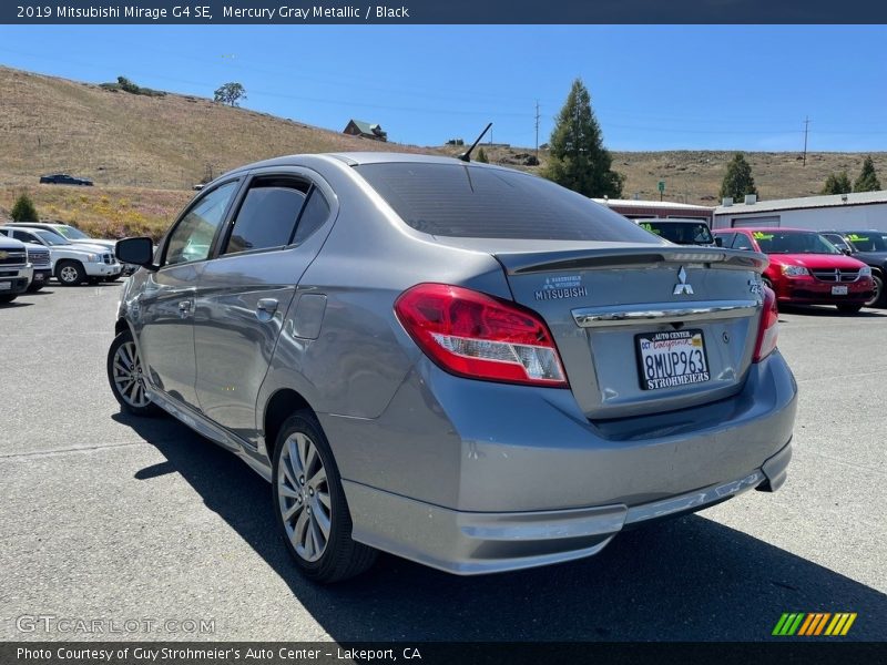 Mercury Gray Metallic / Black 2019 Mitsubishi Mirage G4 SE