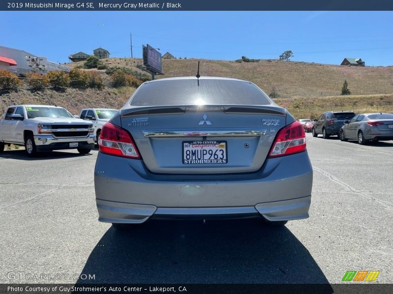 Mercury Gray Metallic / Black 2019 Mitsubishi Mirage G4 SE