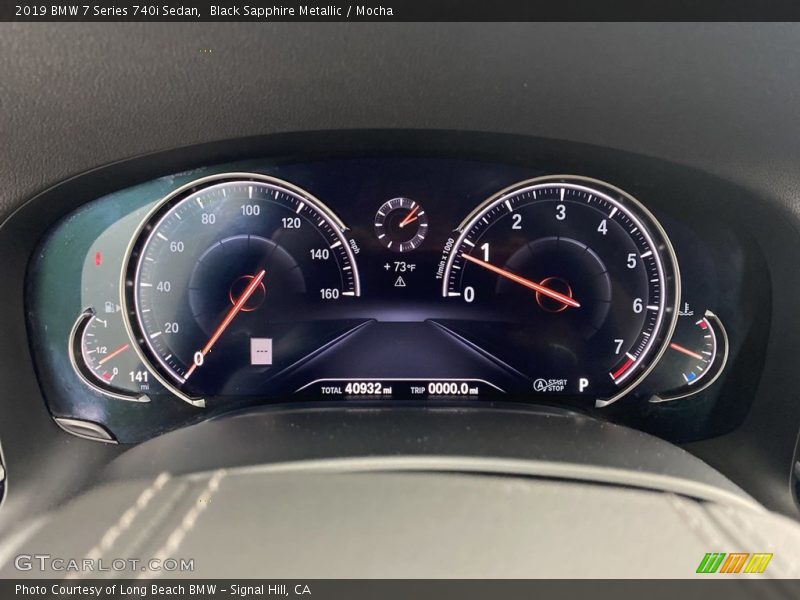 Black Sapphire Metallic / Mocha 2019 BMW 7 Series 740i Sedan