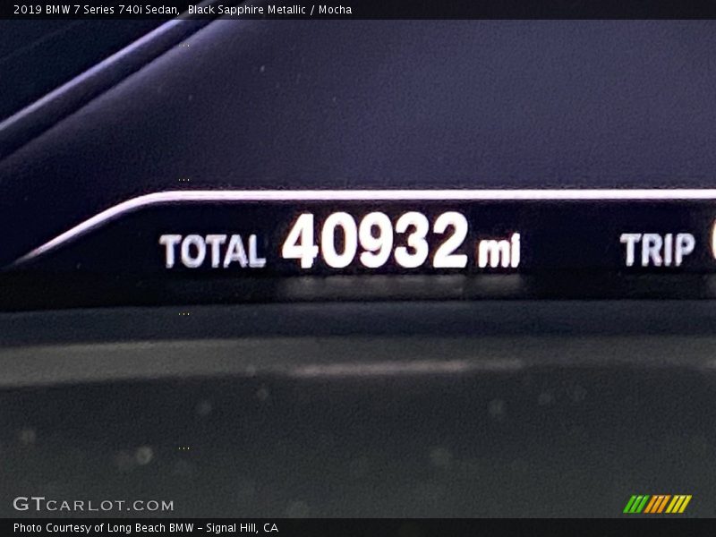Black Sapphire Metallic / Mocha 2019 BMW 7 Series 740i Sedan
