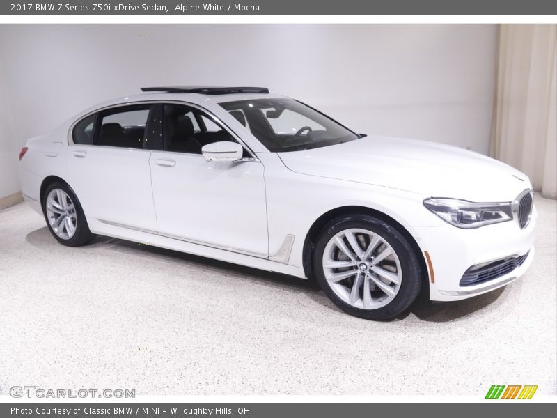 Alpine White / Mocha 2017 BMW 7 Series 750i xDrive Sedan
