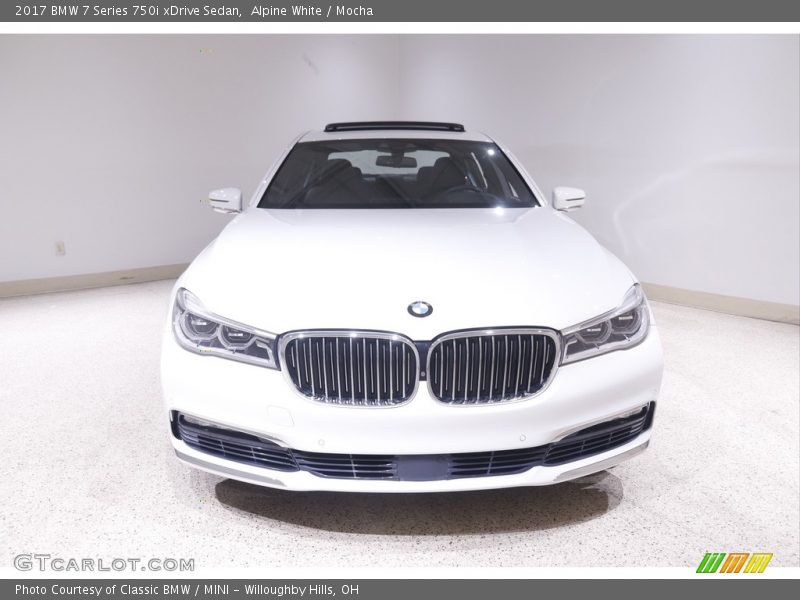 Alpine White / Mocha 2017 BMW 7 Series 750i xDrive Sedan