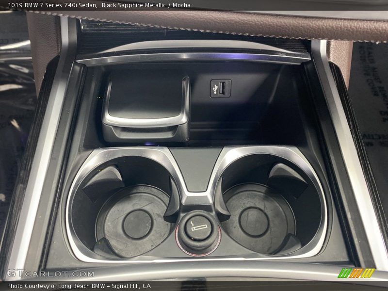Black Sapphire Metallic / Mocha 2019 BMW 7 Series 740i Sedan