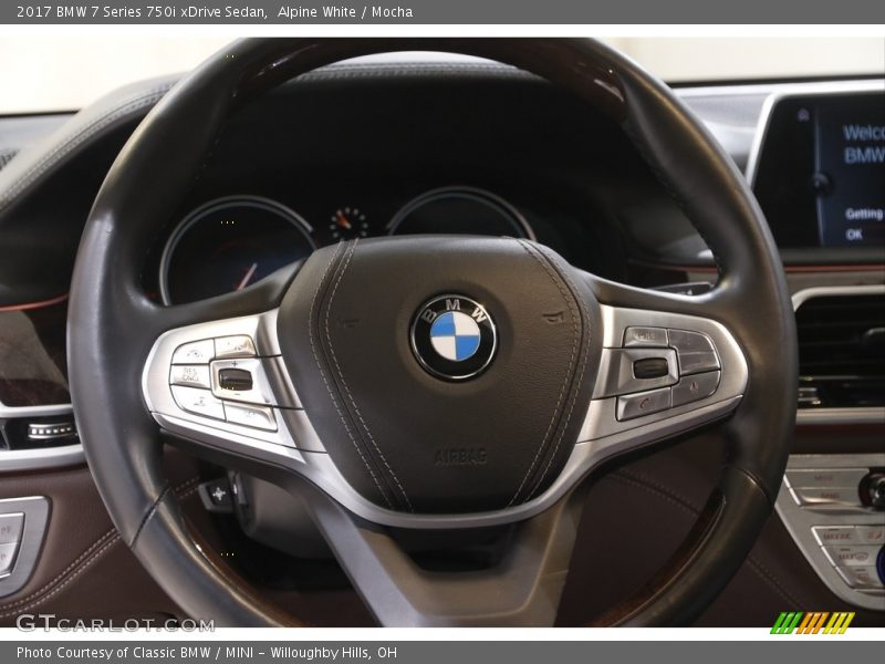 Alpine White / Mocha 2017 BMW 7 Series 750i xDrive Sedan