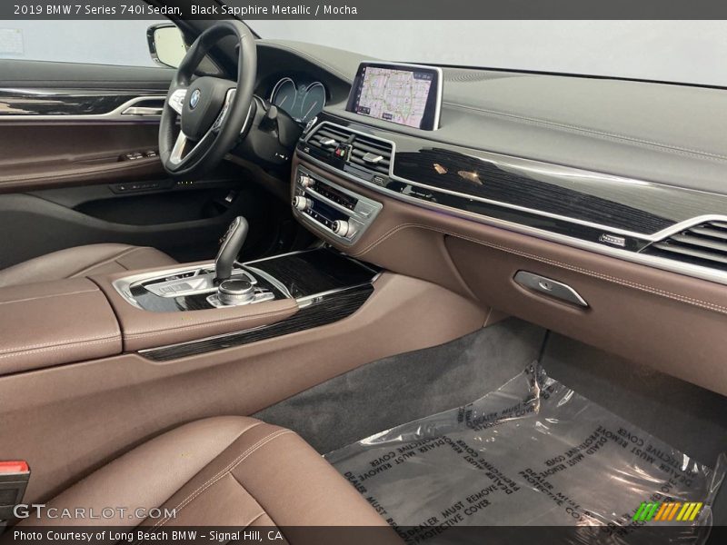 Black Sapphire Metallic / Mocha 2019 BMW 7 Series 740i Sedan