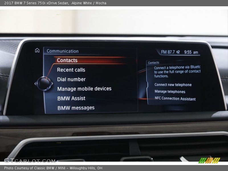 Alpine White / Mocha 2017 BMW 7 Series 750i xDrive Sedan