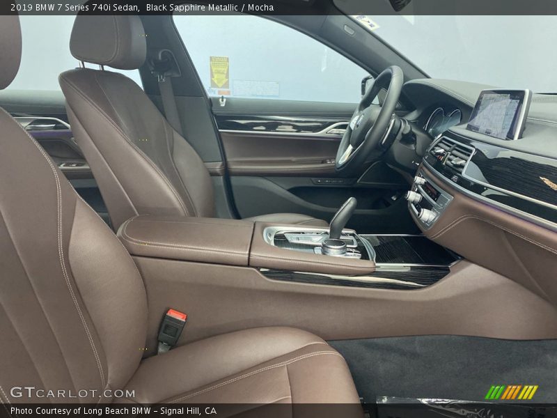 Black Sapphire Metallic / Mocha 2019 BMW 7 Series 740i Sedan