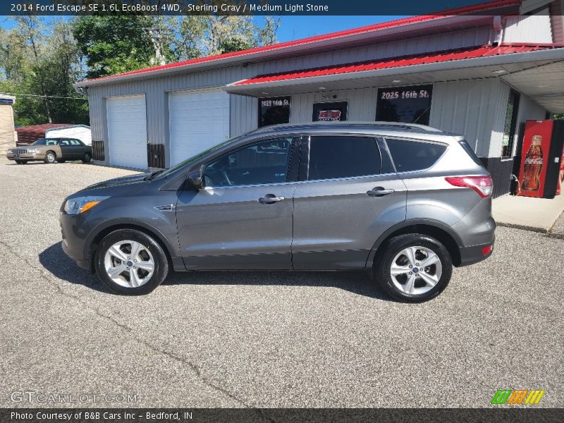 Sterling Gray / Medium Light Stone 2014 Ford Escape SE 1.6L EcoBoost 4WD