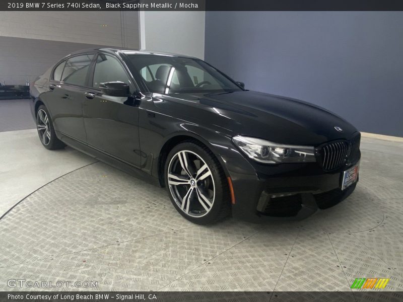 Black Sapphire Metallic / Mocha 2019 BMW 7 Series 740i Sedan