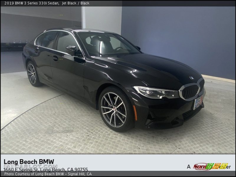 Jet Black / Black 2019 BMW 3 Series 330i Sedan