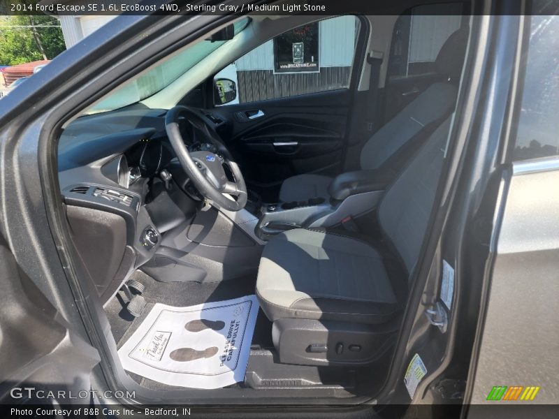 Sterling Gray / Medium Light Stone 2014 Ford Escape SE 1.6L EcoBoost 4WD