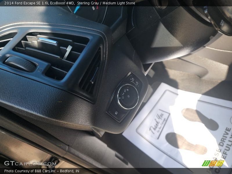 Sterling Gray / Medium Light Stone 2014 Ford Escape SE 1.6L EcoBoost 4WD