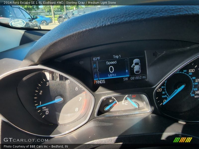 Sterling Gray / Medium Light Stone 2014 Ford Escape SE 1.6L EcoBoost 4WD