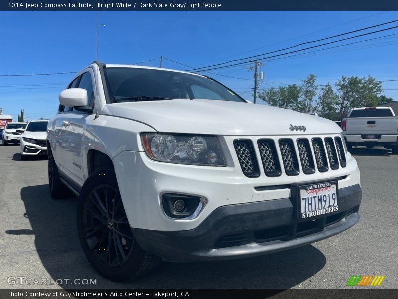 Bright White / Dark Slate Gray/Light Pebble 2014 Jeep Compass Latitude