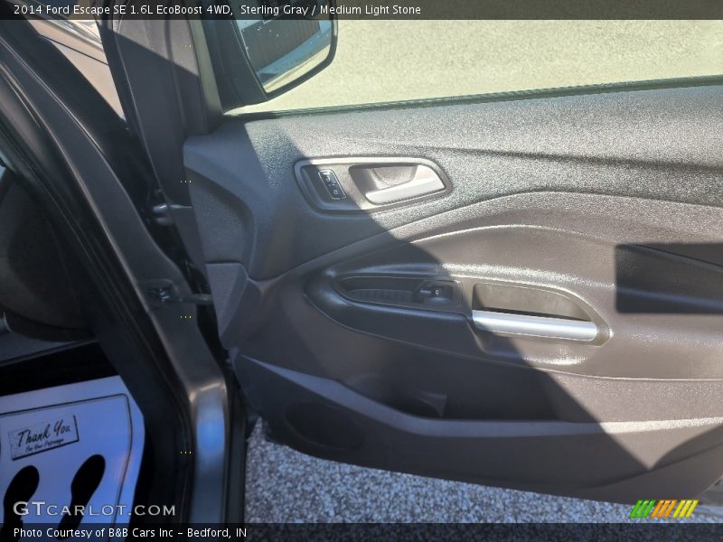 Sterling Gray / Medium Light Stone 2014 Ford Escape SE 1.6L EcoBoost 4WD
