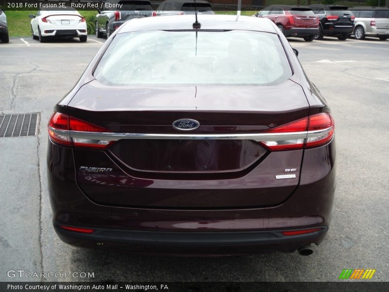 Ruby Red / Ebony 2018 Ford Fusion SE