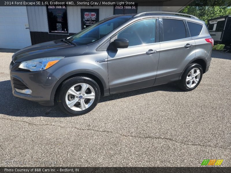 Sterling Gray / Medium Light Stone 2014 Ford Escape SE 1.6L EcoBoost 4WD
