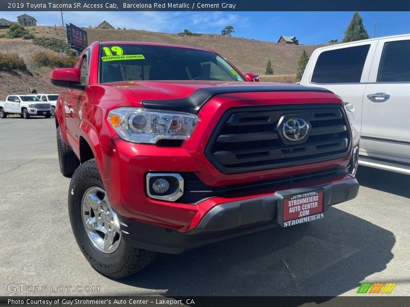 Barcelona Red Metallic / Cement Gray 2019 Toyota Tacoma SR Access Cab