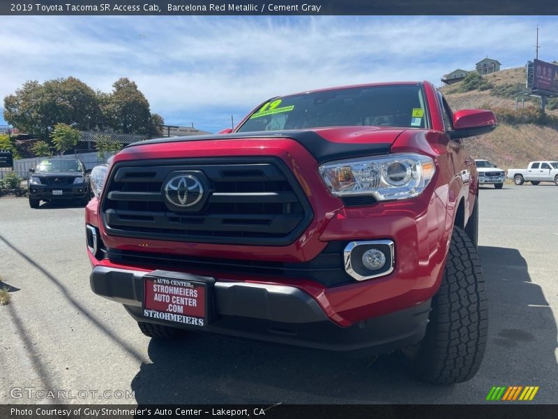 Barcelona Red Metallic / Cement Gray 2019 Toyota Tacoma SR Access Cab