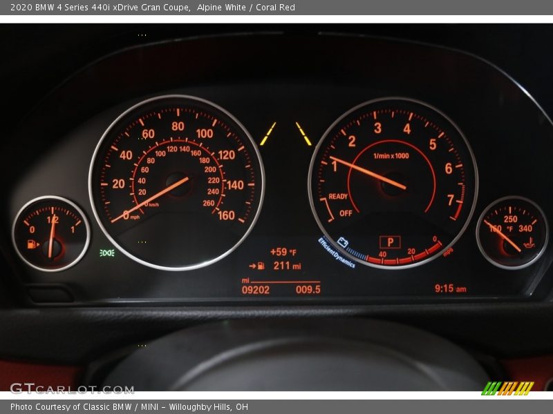  2020 4 Series 440i xDrive Gran Coupe 440i xDrive Gran Coupe Gauges