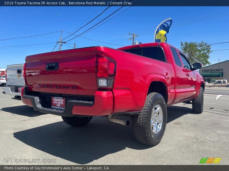 Barcelona Red Metallic / Cement Gray 2019 Toyota Tacoma SR Access Cab