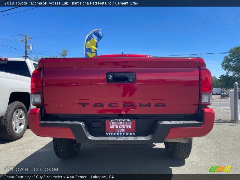 Barcelona Red Metallic / Cement Gray 2019 Toyota Tacoma SR Access Cab