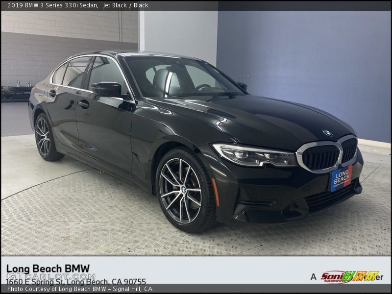 Jet Black / Black 2019 BMW 3 Series 330i Sedan